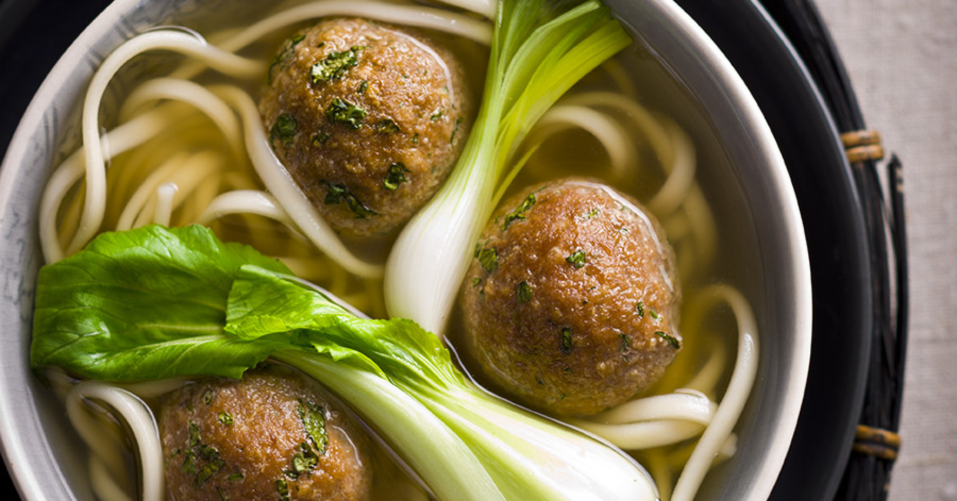 Asian Turkey Meatball Soup Recipe | myfoodbook